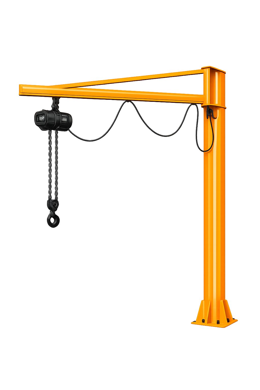 Pillar-Mounted Workshop Crane