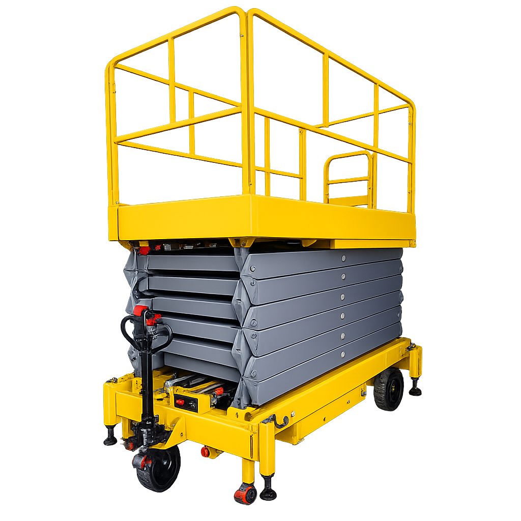 Mobile Scissor Lift With Towing Device